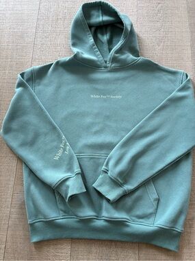 White Fox Hoodie, Size M/L